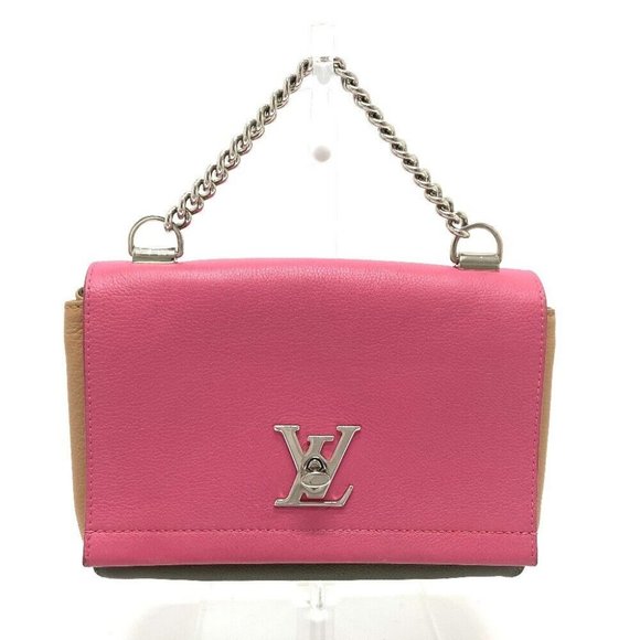 LOUIS VUITTON Tricolor Lock Me 2 BB 2WAY Hand Bag Shoulder Bag - Picture 1 of 12